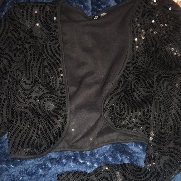 cropped sparkly blazer - Picture 3 of 5